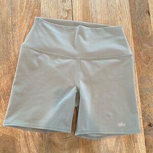 ALO Yoga Sage Green Bike Shorts